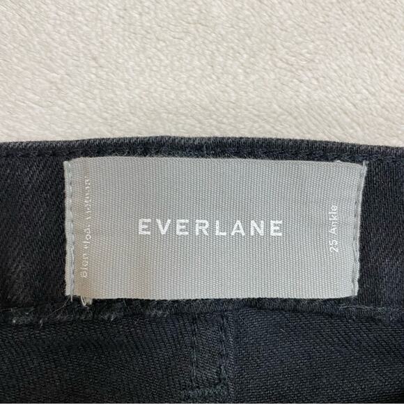 Everlane Black High Rise Ankle Jean Size 25 - Picture 2 of 6